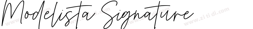 Modelista Signature字体转换
